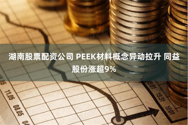 湖南股票配资公司 PEEK材料概念异动拉升 同益股份涨超9%