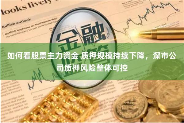 如何看股票主力资金 质押规模持续下降，深市公司质押风险整体可控