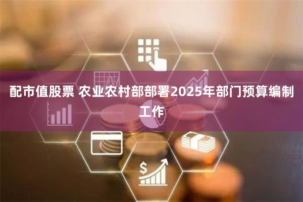 配市值股票 农业农村部部署2025年部门预算编制工作